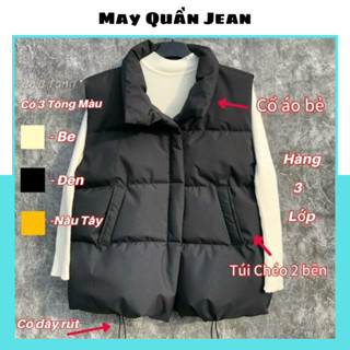 Áo Phao Ghile nữ có dây rút sườn,Phong cách Hàn quốc,Có 3 màu được trần bông dày dặn,Hàng loại 1