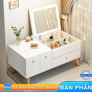  Bali Bàn Trang Điểm Mini 60cm Thông Minh - Kết Hợp Kệ Đa Năng Tiết Kiệm Không Gian 