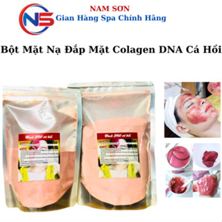 Bột Mặt Nạ Đắp Mặt Colagen DNA Cá Hồi | Mặt Nạ Dẻo Trắng Da Se Khi Lỗ, Chẫn Lông Gói 500g 1000g