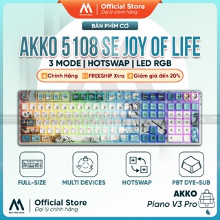 [HỎA TỐC] Bàn phím AKKO 5108 SE Joy of Life (RGB / Hotswap / Piano Pro SW) Multi-mode - Maxpinggear