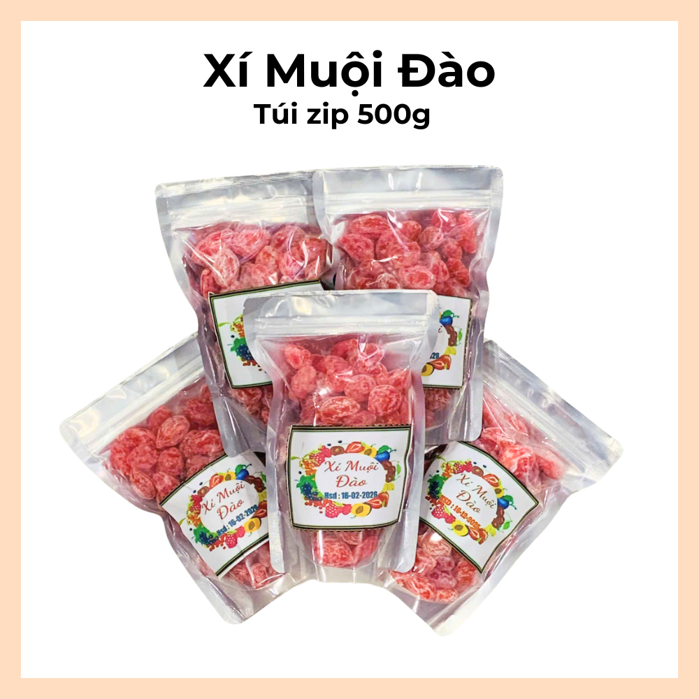 Xí Muội Đào Đà Lạt- 500G - Date Mới