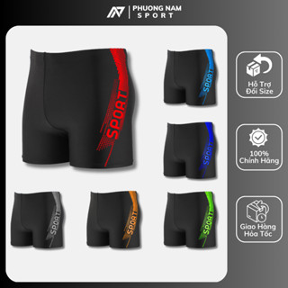 Quần bơi nam dáng đùi Sport, đồ bơi nam 2 lớp chính hãng Haizid kiểu dáng thể thao co giãn 4 chiều chống thấm tốt