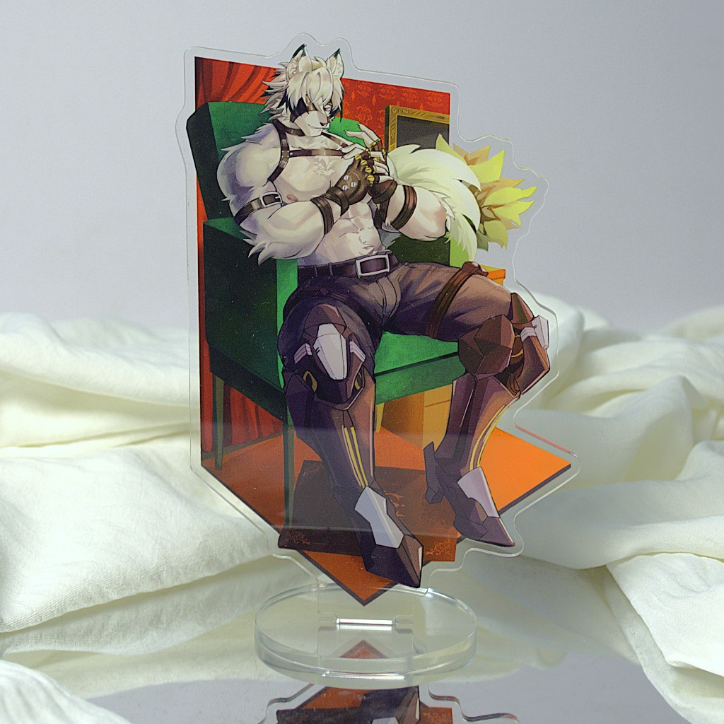 Mô hình/ Standee Furry VON LYCAON - Zenless Zone Zero -nhựa Mica-15cm 5
