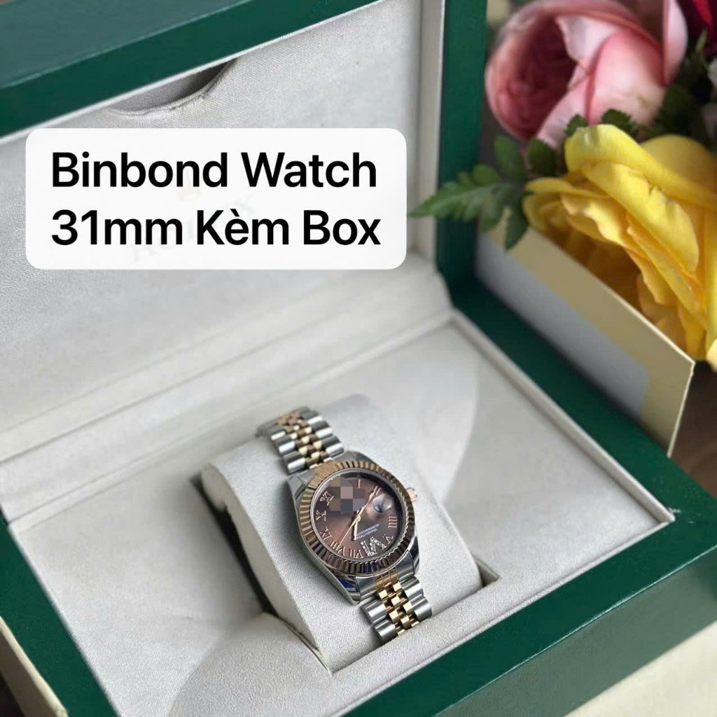 Đồng Hồ Cặp Kèm Box Phù Hợp Làm Quà Tặng RCF Nam 41mm & 31mm Nữ Phong Cách Sang Trọng Phù Hợp Đi Tiệc Chống Nước BH 6T