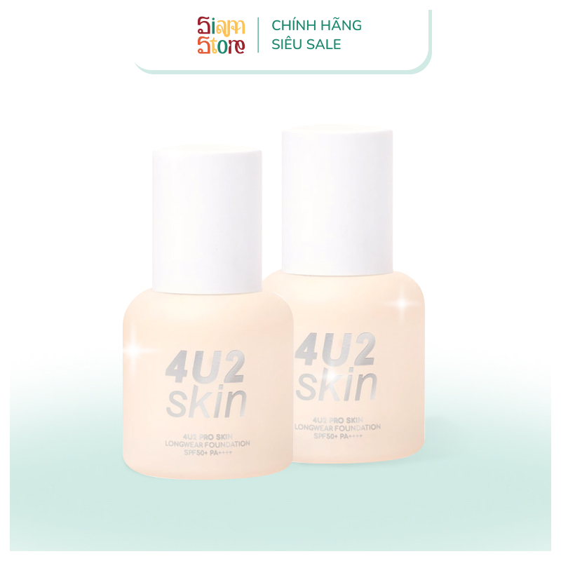 Kem Nền Lì, Che Phủ Mịn Màng 4U2 PRO SKIN LONGWEAR có SPF50+ PA++++ Nội Địa Thái