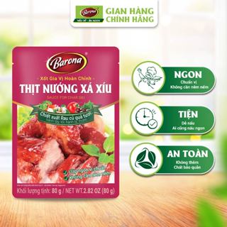 Gia Vị Thịt Nướng Xá Xíu Barona 80g ướp ngon chuẩn vị không cần nêm nếm
