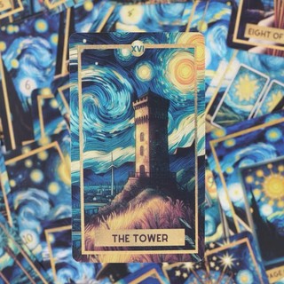 Bộ bài bói Starry night tarot. Đêm đầy sao tarot oracle cards deck. Bói bài tarot