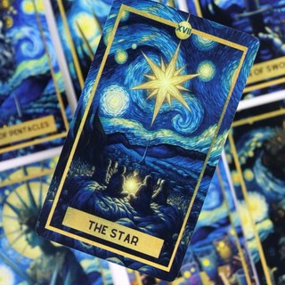 Bộ bài bói Starry night tarot. Đêm đầy sao tarot oracle cards deck. Bói bài tarot