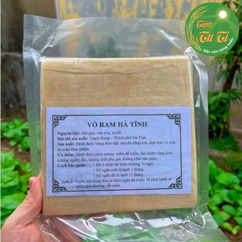 Vỏ Ram Cuốn Hà Tĩnh Thếp 100 Tờ - Dẻo Thơm, Dễ Cuốn