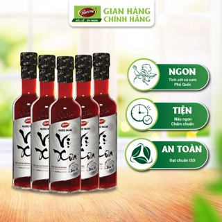 Combo 5 chai Nước Mắm Phú Quốc Cao Cấp Vị Xưa Barona 20 độ đạm 500ml