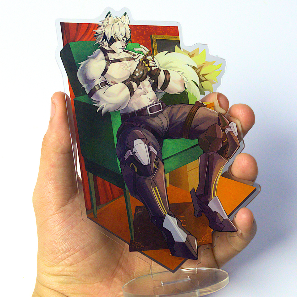 Mô hình/ Standee Furry VON LYCAON - Zenless Zone Zero -nhựa Mica-15cm 4