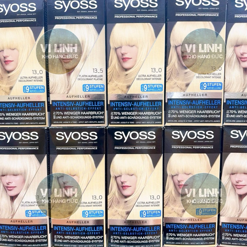 [Đủ Bill Đức] Tẩy tóc Syoss 13-5 và 13-0