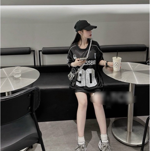 Áo Thun Nam Nữ Số 90 Chất Liệu Cổ Tym Cotton 100% Form Rộng OverSize Áo Thun Phối Bóng Rổ Karants Local Brand 2025 | BigBuy360 - bigbuy360.vn