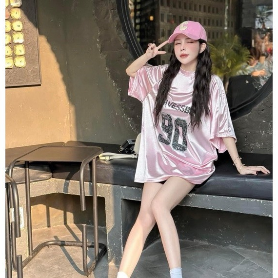 Áo Thun Nam Nữ Số 90 Chất Liệu Cổ Tym Cotton 100% Form Rộng OverSize Áo Thun Phối Bóng Rổ Karants Local Brand 2025 | BigBuy360 - bigbuy360.vn