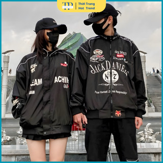 Áo khoác dù phượt thủ in chữ JACK có cầu vai chống nước bền bỉ unisex nam nữ