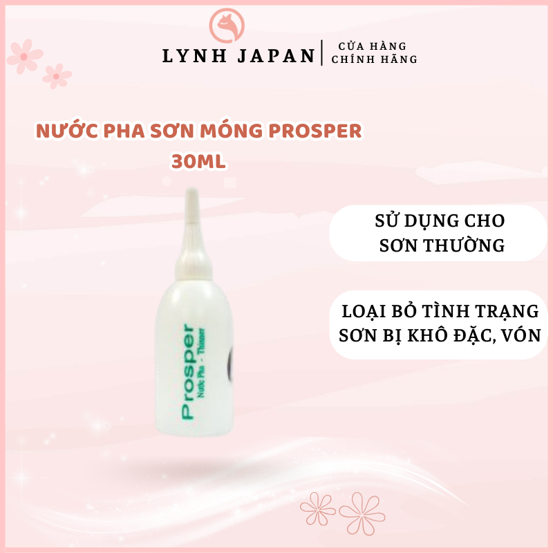 Nước pha sơn móng tay dành cho sơn thường Prosper 30ml