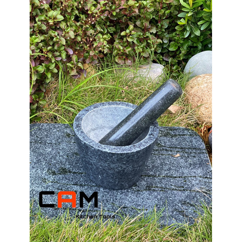 Bộ Cối Chày Đá Xanh Đánh Bóng Tự Nhiên