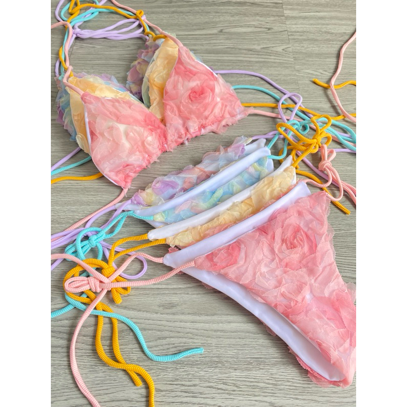 bikini hoa hồng xu hướng | BigBuy360 - bigbuy360.vn
