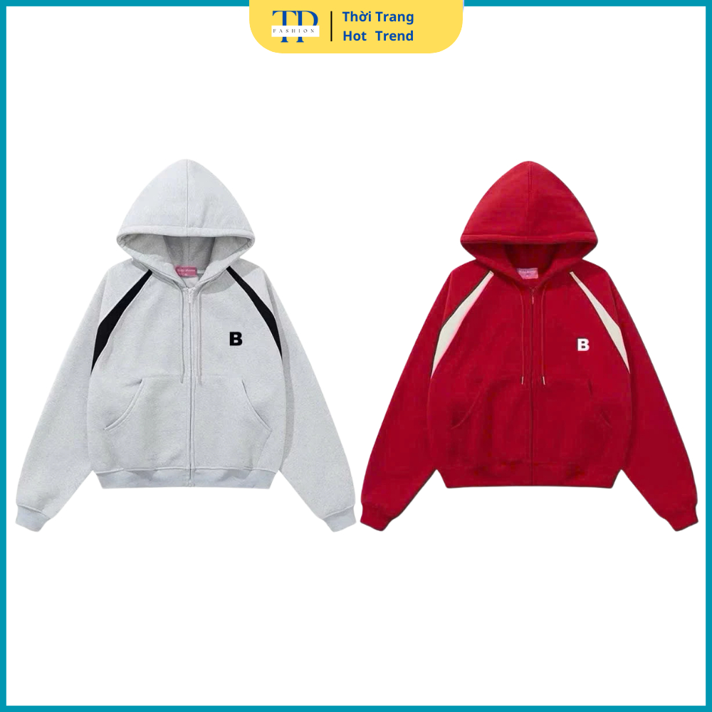 Áo Khoác  Hoodie zip Nỉ Bông Form Boxy Chữ Thêu Belly Bear From Unisex Dành Cho Nam Nữ Siêu Hót 2025