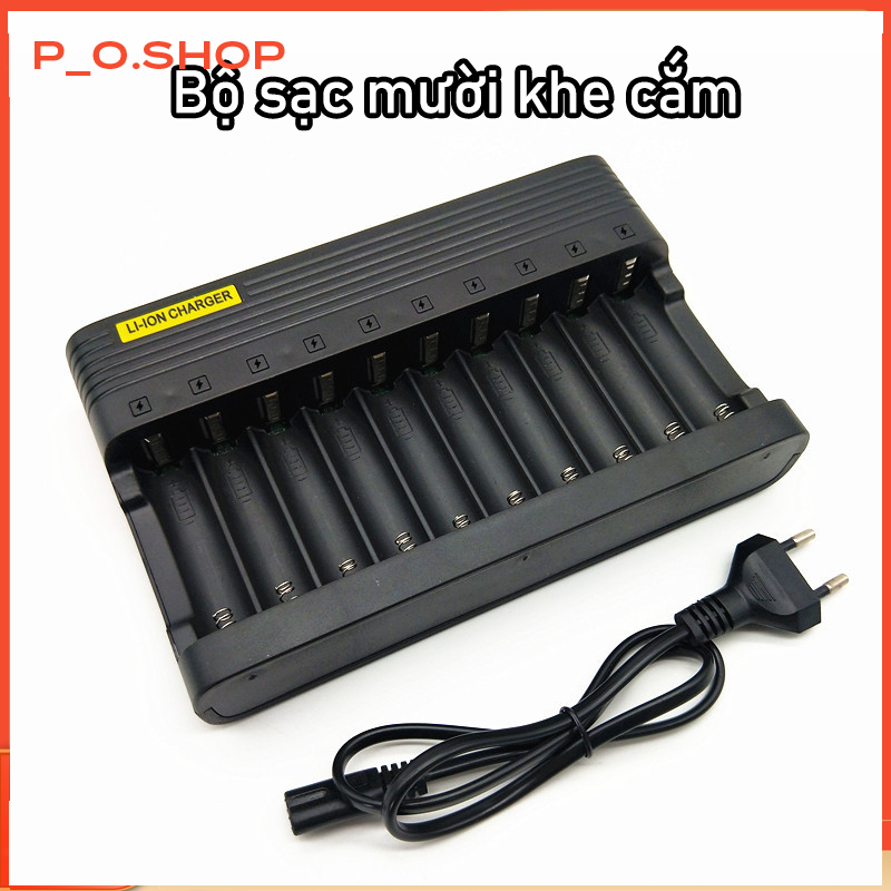 【🔥Rẻ】Sạc pin 18650 4.2V , sạc 10 khay và 12 Khay dùng sạc và cân áp đều