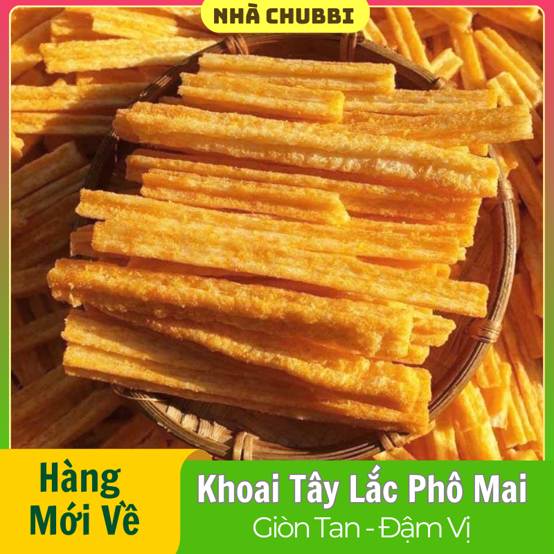 【1KG】Snack Khoai Tây Phô Mai Que - Bánh Khoai Tây Chiên - Khoai Tây Phô Mai - Đồ Ăn Vặt