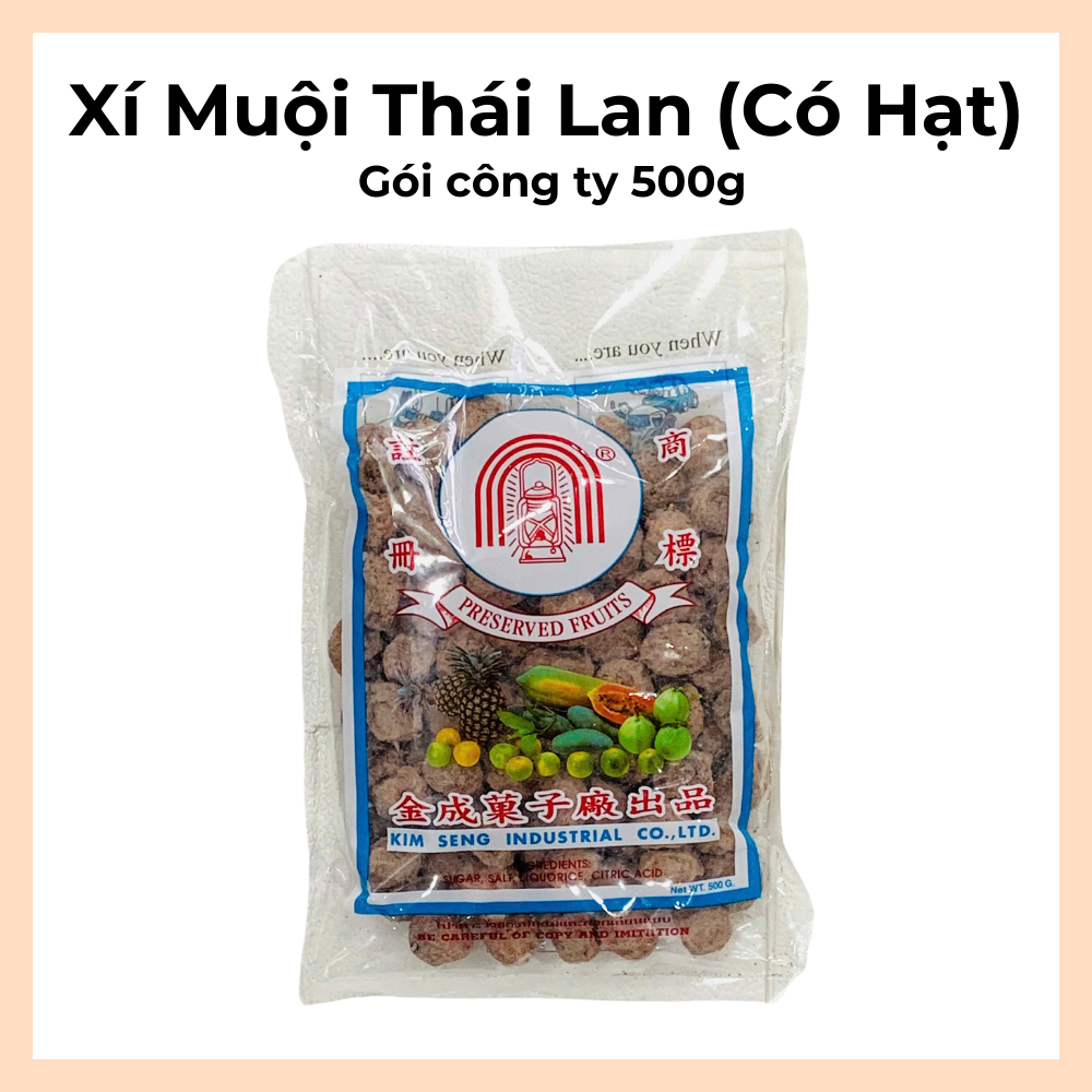 Xí Muội Thái 500G, Gói Công Ty - Date Mới