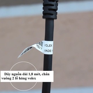 Dây Nguồn volex Chân vuông 2 chấu ( vuông 2 lỗ )