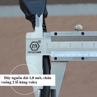 Dây Nguồn volex Chân vuông 2 chấu ( vuông 2 lỗ )