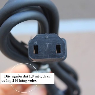 Dây Nguồn volex Chân vuông 2 chấu ( vuông 2 lỗ )