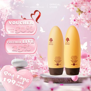 Combo dầu gội dầu xả hỗ trợ giảm rụng tóc, hỗ trợ mọc tóc, phục hồi hư tổn Arganmidas 450ml - Hàng chính hãng