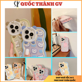 Ốp Điện Thoại Mềm Tpu Chống Sốc Viền Silicon Lượn Sóng Họa Tiết  Đầy Màu Sắc Cho Iphone 7plus 8plus Xs Xsmax 13promax