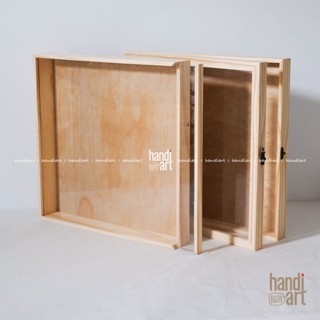 Hộp gỗ trang trí, Khung hộp đèn 3D, tranh hộp 30cm/40cm