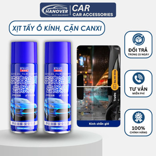 Bình xịt tạo bọt tẩy màng dầu, cạn canxi, vết ố bẩn trên kính ô tô, gương chiếu hậu, Phủ hạt nano chống bám nước