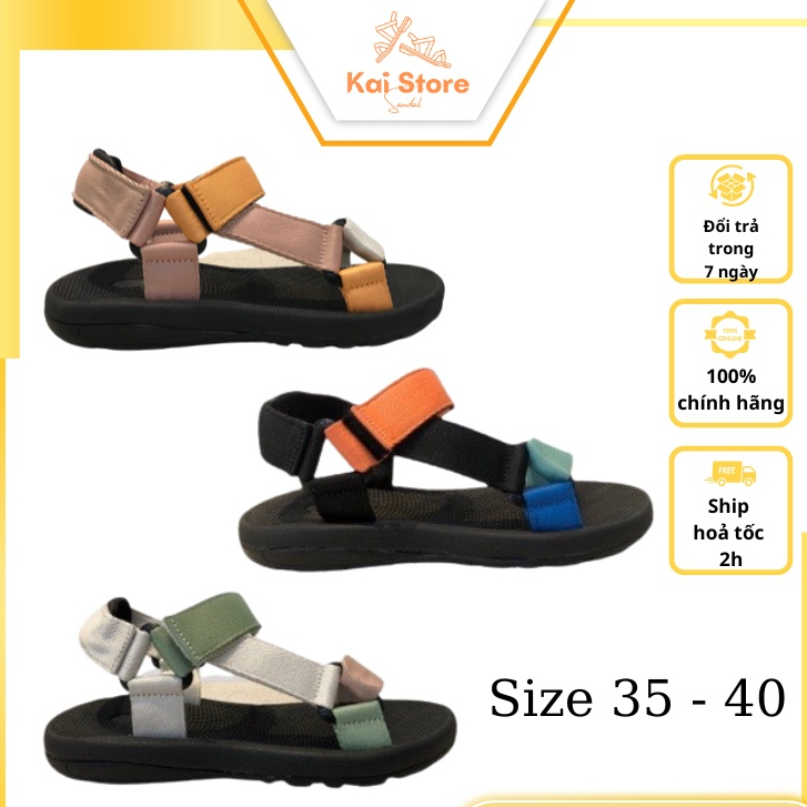 Giày Sandal Chữ Y Nam Nữ Học Sinh Sinh Viên Đi Học, Đi Chơi Đế Cao Su, Dép Có Quai Hậu, Dây Dù Màu C