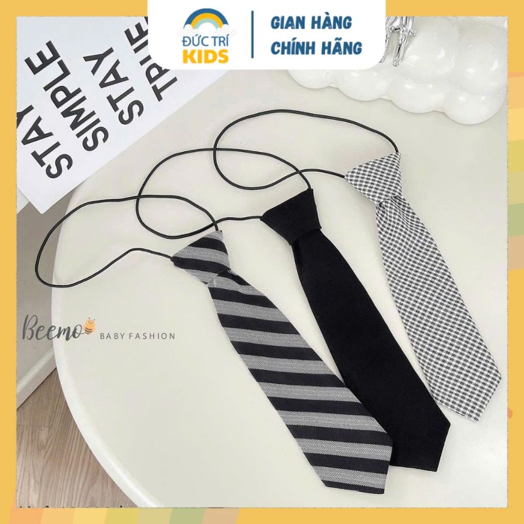 Cà vạt, nơ cho bé trai 2-8 tuổi (9-24kg), phụ kiện phối áo sơ mi dễ thương, thời trang hàn quốc | ĐỨC TRÍ KIDS
