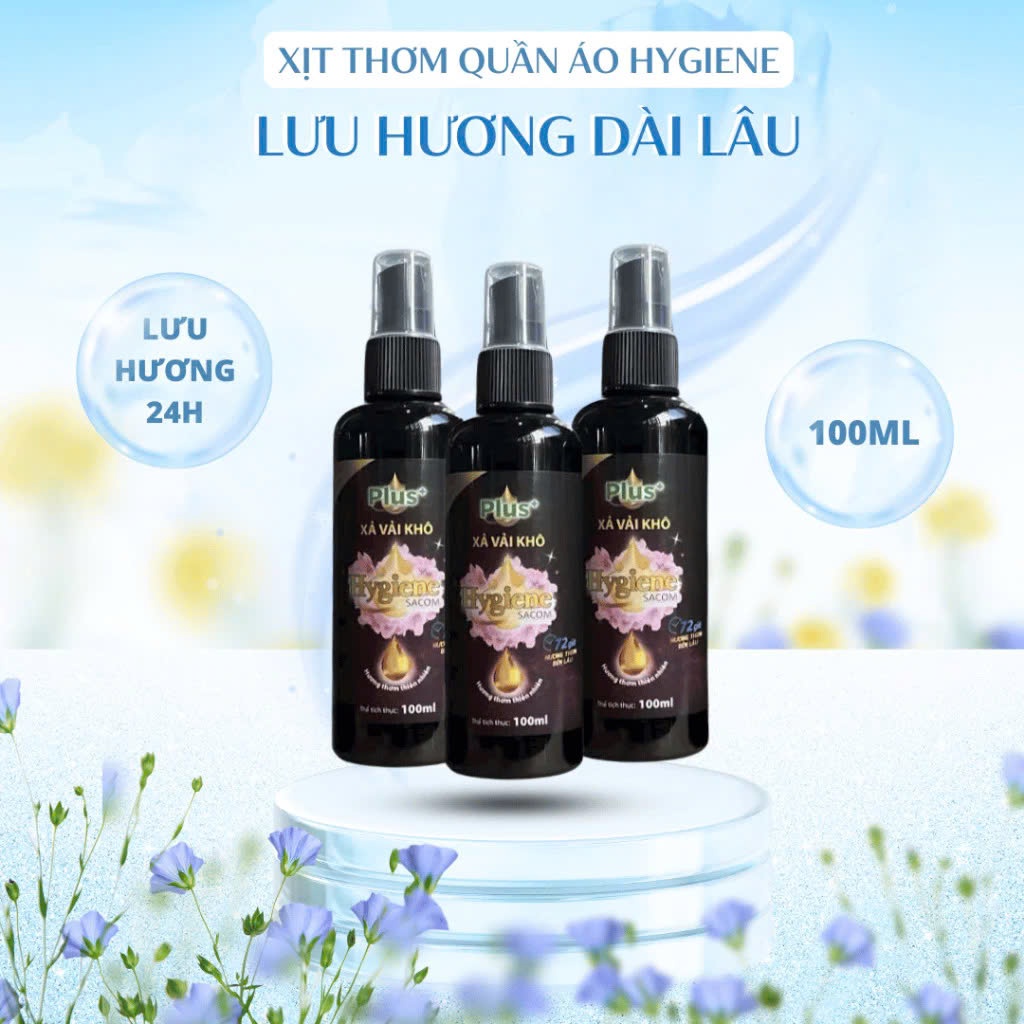 Nước xả vải khô Hygiene Plus+ dạng xịt100ml