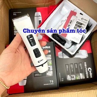 ✅CODOS Tông đơ cắt tóc T6 cao cấp 2 pin 800mAh đèn LED hiển thị 120 phút pin nhỏ gọn phù hợp gia đình và salon