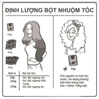 Bột Lá Nhuộm Tóc Ogatic Màu Đen