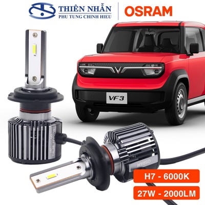 Bóng đèn Led Osram H7 EASE xe Vinfast, Toyota, Hyundai, Ford, Kia, Suzuki, Honda,.. siêu sáng trắng F5210CW 27W 2000LM