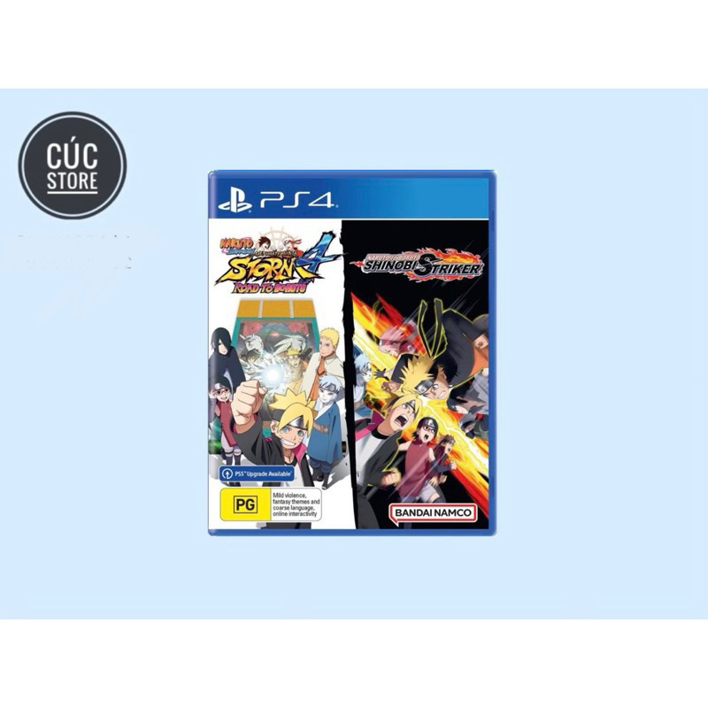 Đĩa chơi game PS4: Naruto Shippuden Ultimate Ninja Storm 4 Road to Boruto + Naruto to Boruto Shinobi