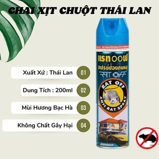 HOT Combo 2 Chai Xịt Đuổi Chuột Nội Địa Thái Lan RAT OFF ANTI RAT SPRAY 300ml 