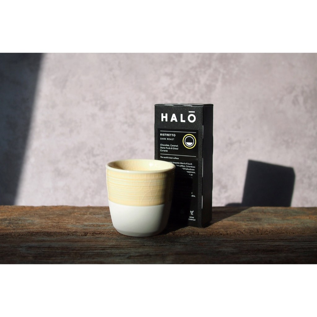 HỘP 10 VIÊN NÉN CAFE Nespresso Compatible Halō, DECAF PERUVIAN ANDES / RISTRETTO DARK ROAST