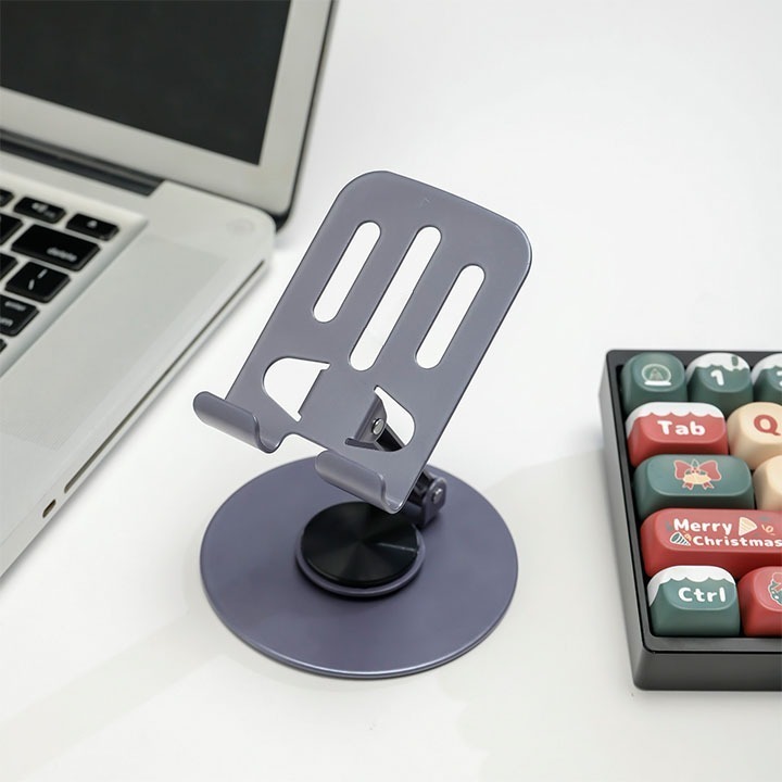 Giá kệ đỡ điện thoại cao cấp xoay 360 độ để bàn xem phim livestream gấp gọn cho điện thoại máy tính bảng | BigBuy360 - bigbuy360.vn