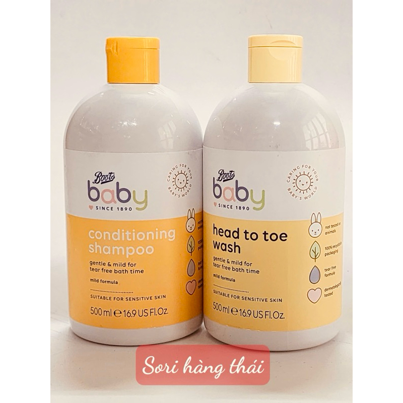 Dầu gội xả BABY Boots Thái Lan cho bé