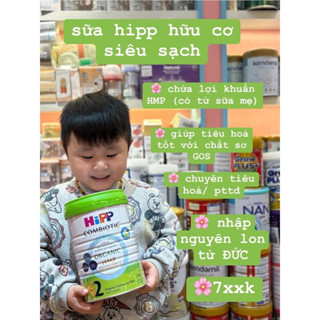 Sữa Hipp Organic Combiotic HMP, Số 1 2 3 hộp 800gr - Nhập Khẩu Chính Hãng mua 2 lon tặng 1 túi Hipp