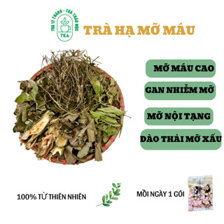 Trà hạ mỡ máu, gan nhiễm mỡ, mỡ nội tạng, đào thải mỡ xấu  Gói 10g Hộp 16 30 gói100% từ thiên nhiên -Tiệm trà 12 tháng