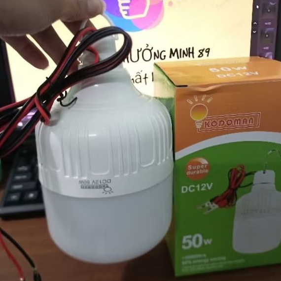Bóng Kẹp Bình 12v 50W Siêu Sáng Tiết Kiệm Bình bền bỉ  Hãng KODOMAN