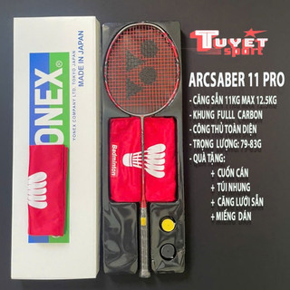  Vợt Cầu Lông Yonexx  Arcsaber 11 Pro bản Full hộp khung carbon căng sẵn 11kg max 12.5kg tặng kèm phụ kiện 