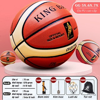 Quả Bóng Rổ Cao Su Da Size Số 5 6 7 Chính Hãng King Ball Bóng Rổ Trẻ Em Nam Nữ Học Sinh Viên Giá Rẻ