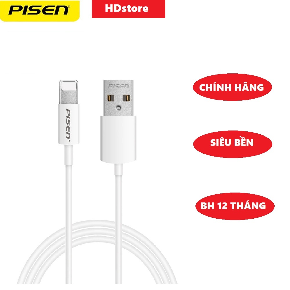 Dây sạc Pisen dùng cho lphone/lpad